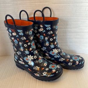 Pulie Pulie Girls Rain Flower Rain-boots Size 3